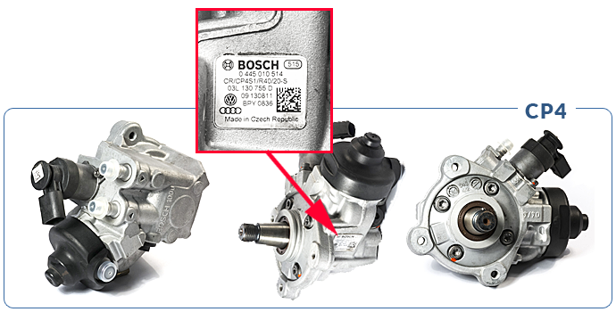 Bosch 2.0 TDI CP4 pumps